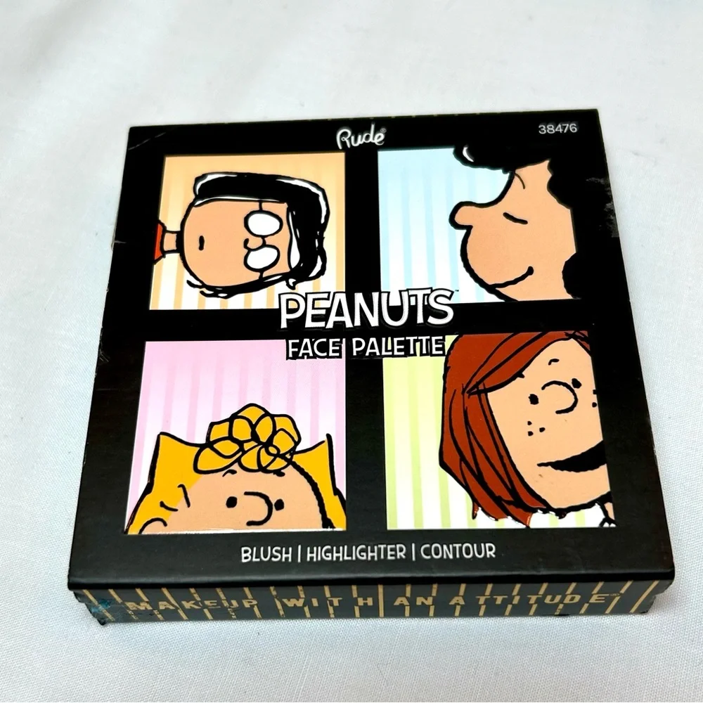 Peanuts Face Palette by Rude has Blush, Highlighter & Contour. NIB